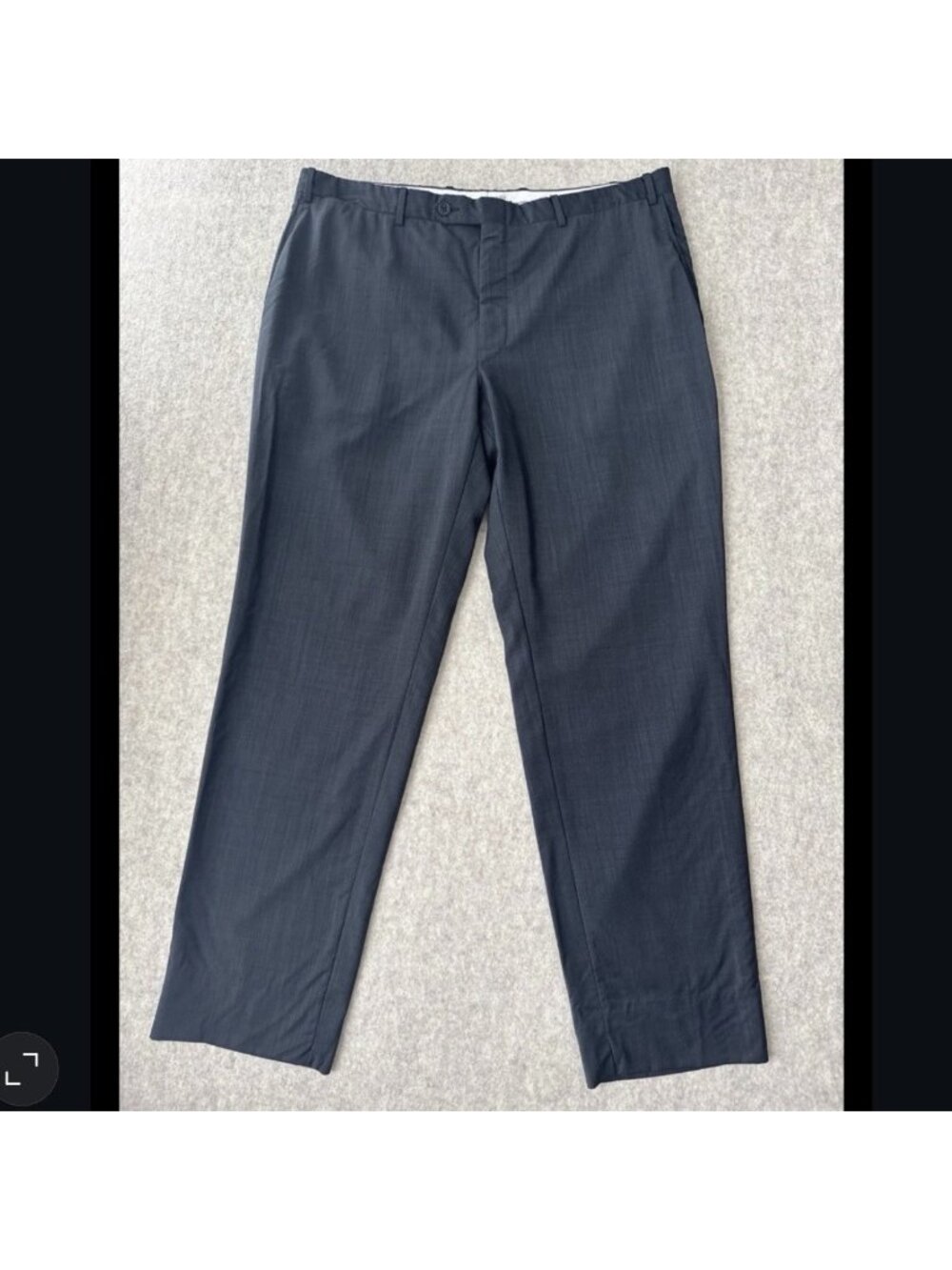 Canali Travel Wool Trousers Mens 36x30 Gray Regular Straight Fit Italy